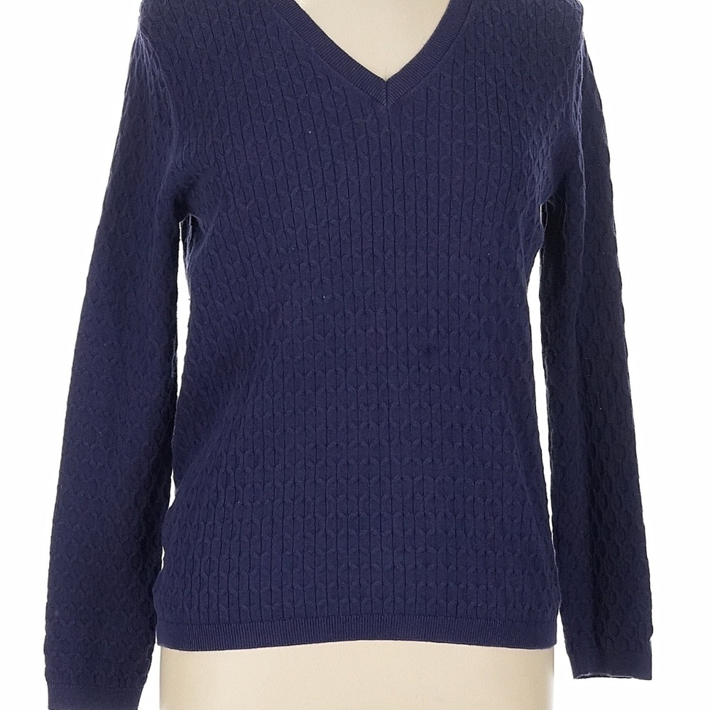 Vintage Navy V-Neck Sweater